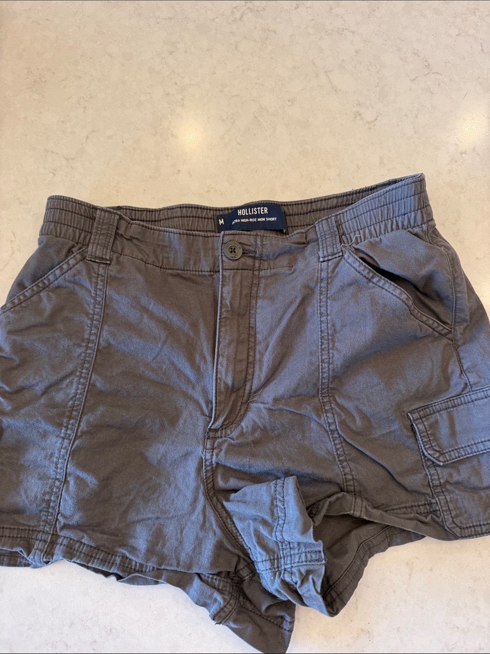 Hollister Women's Dark Gray Cargo Shorts